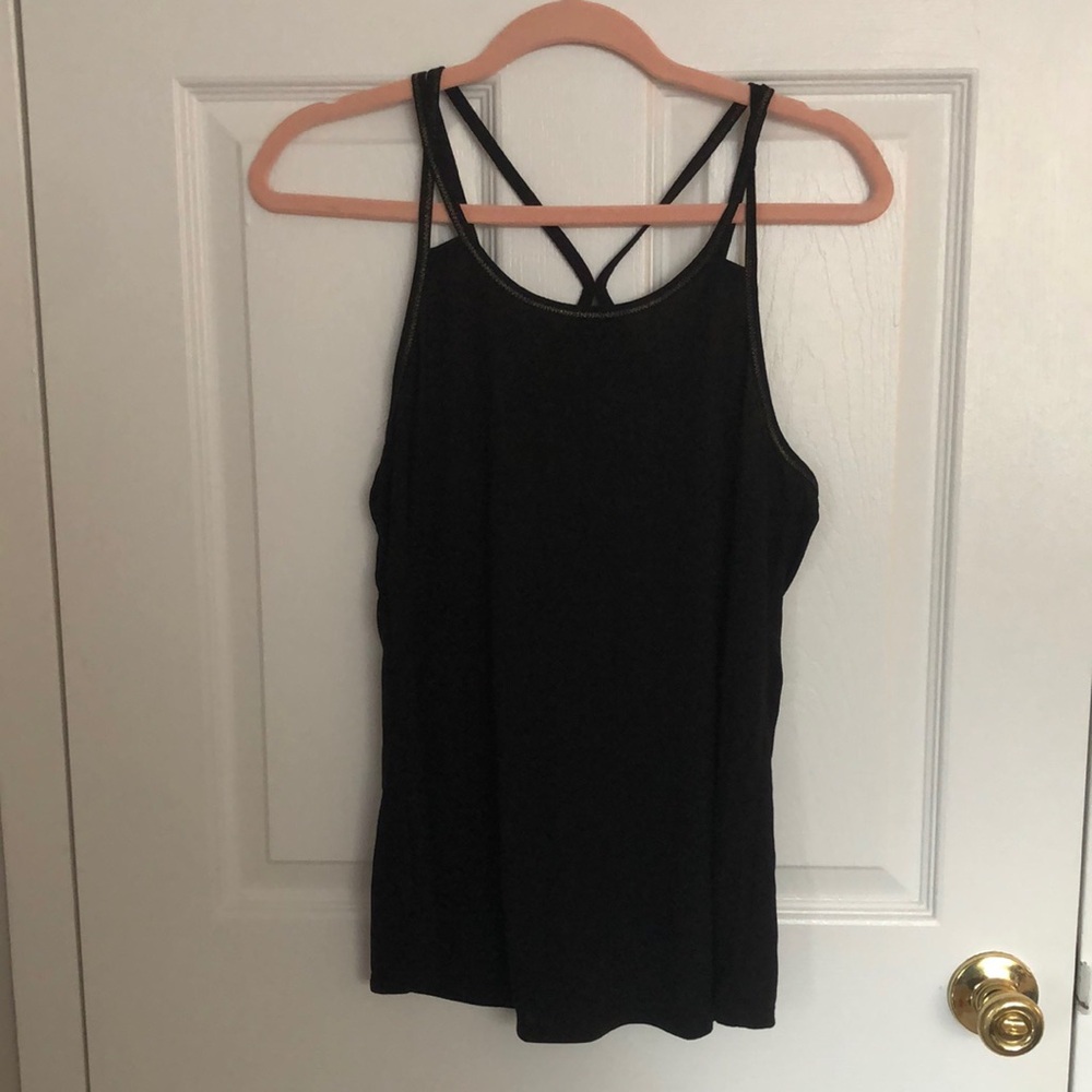 Women Strappy Back Athletic Tank Top